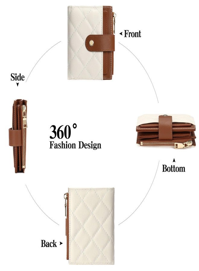GAEKEAO Small Women Wallet Slim RFID Blocking Leather Bifold Compact Card Holder Wallet for Women with Zipper Change Pocket 3 ID Window - Image 4