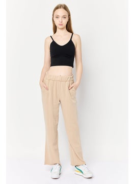 Aerie Women Petite Plain Sweatpants, Light Tan  - Image 2