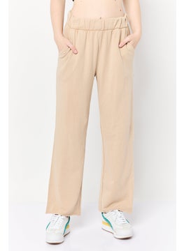 Aerie Women Petite Plain Sweatpants, Light Tan  - Image 1