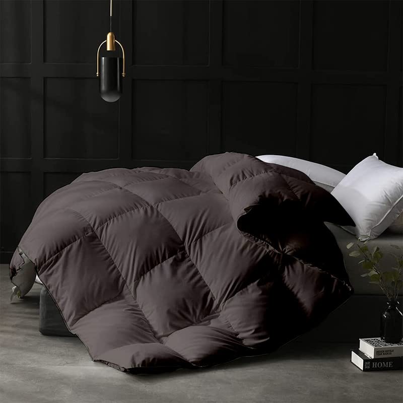 Razzai Double Bed Comforter 500 GSM Winter Comforter Premium Collection Quilted Comforter (90" x 100" Inches/228cm x 254cm) - Double Bed Comforter|Dark Grey | Microfibre, Lightweight| TC - 400 - Image 1