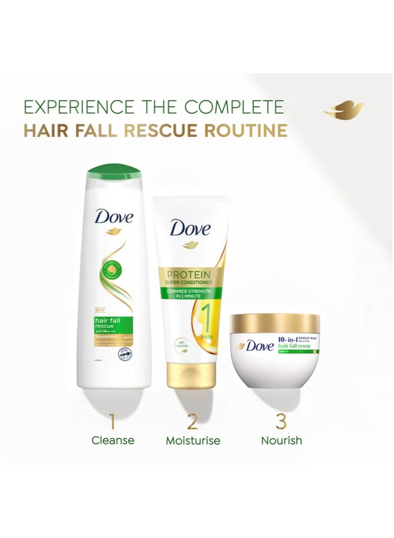 Dove 10 In 1 Serum Mask Hair Fall Rescue Strengthens Hair In 1 Minute 220ml - Image 4