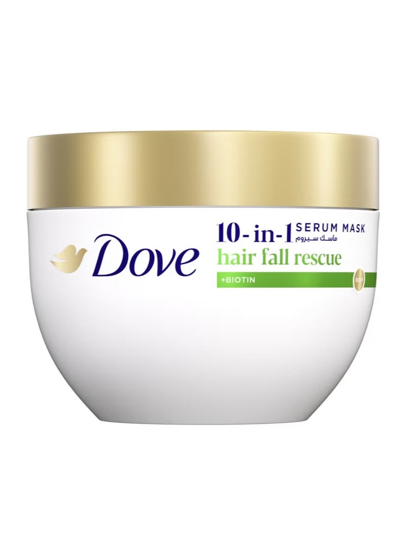 Dove 10 In 1 Serum Mask Hair Fall Rescue Strengthens Hair In 1 Minute 220ml - Image 1