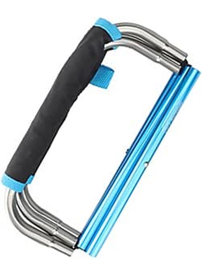 Lightweight Portable Folding Stool Blue Mini Camping Chair for Outdoor Fishing Beach Picnic - Image 1