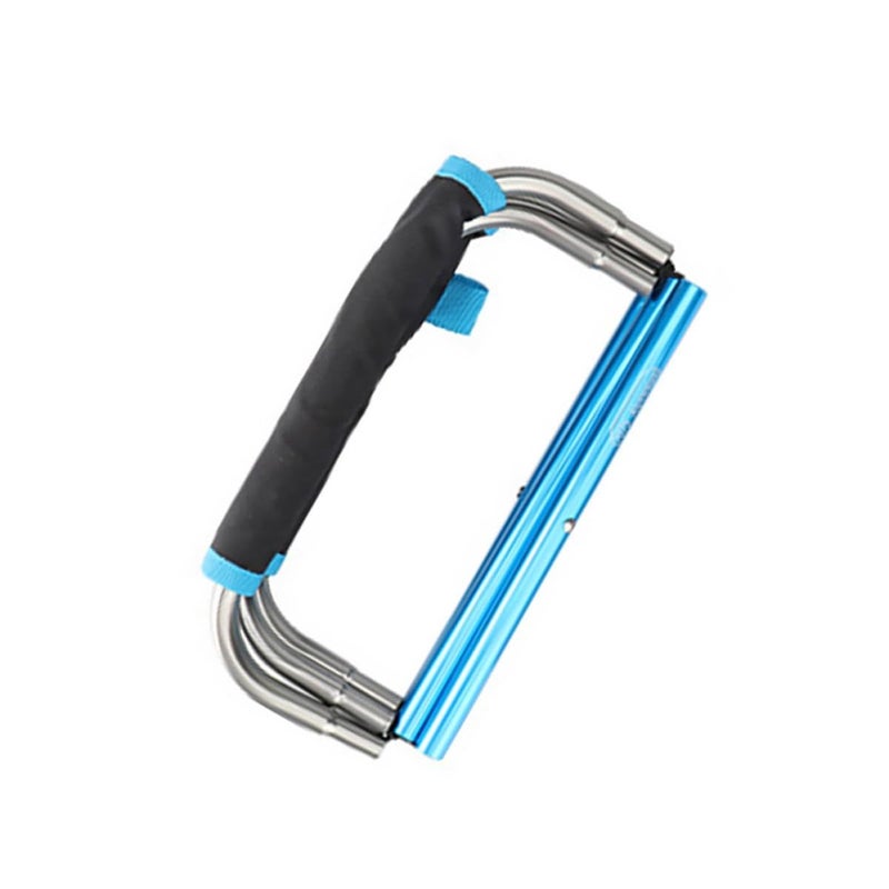 Lightweight Portable Folding Stool Blue Mini Camping Chair for Outdoor Fishing Beach Picnic - Image 2