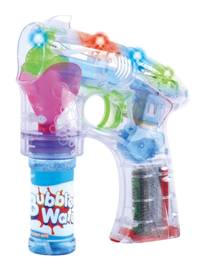 Power Joy, Bubble Gun with 50mL Bubble Solution, Lights Battery Operated Toy Bubble for Party, Outdoor Play Gift for Kids and Adults - Image 1