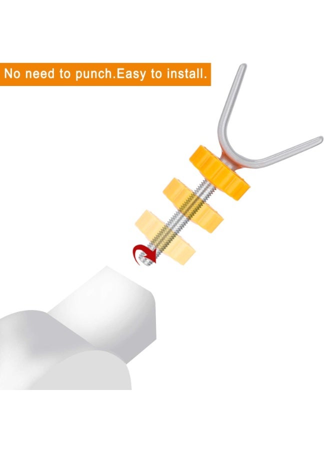 fantasize Y- shaped Bannister Gate Adaptors, Spindle Gate Threaded Spindle steel core screw pet isolation baby Pressure Mounted Gate Threaded Spindle Rods Stair Bolts M10 for Baby Gates Dog Pet Gates 2 PCS - Image 3