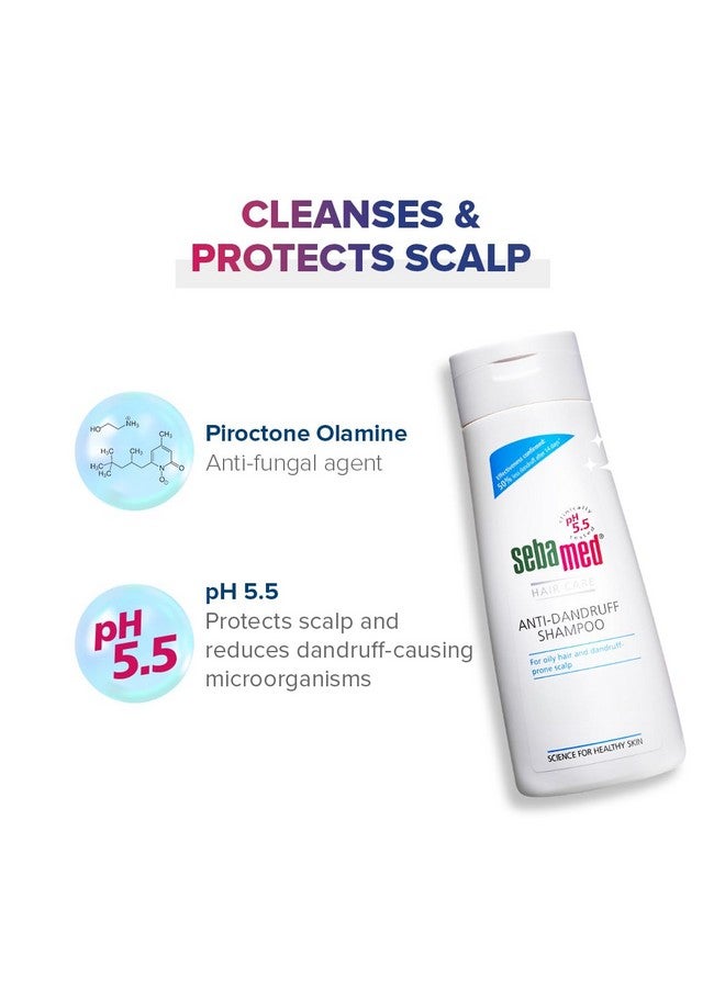 Sebamed Anti Dandruff Shampoo 200 ml | pH 5.5 | Reduces dandruff, scalp itching and irritation | Piroctone Olamine | Phthalates, SLS, Toxin and Parabens free | 50% dandruff reduction in 2 weeks - Image 4