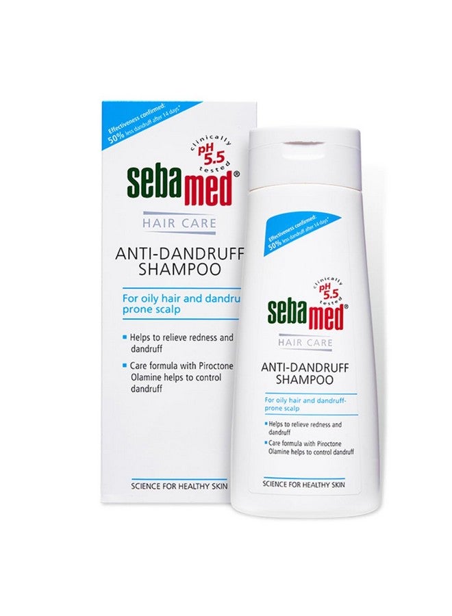Sebamed Anti Dandruff Shampoo 200 ml | pH 5.5 | Reduces dandruff, scalp itching and irritation | Piroctone Olamine | Phthalates, SLS, Toxin and Parabens free | 50% dandruff reduction in 2 weeks - Image 1