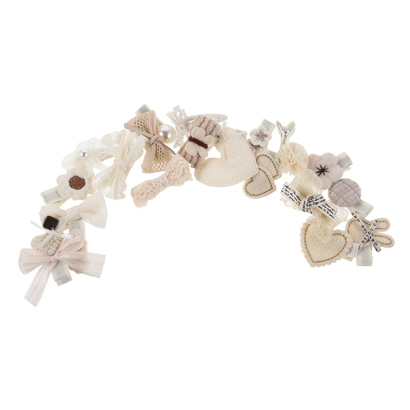 20PCS Girl Hair Clips Cute Clips: Pretty Hair Accessories for Kids Little Girls Teens - Multiple Patterns Barrettes for Birthday Presents - Image 2