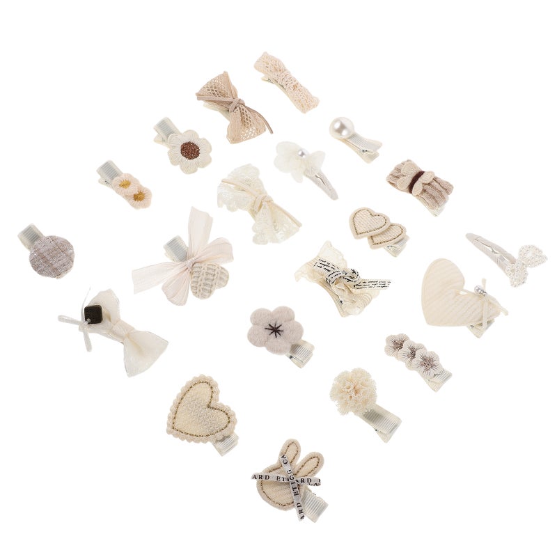 20PCS Girl Hair Clips Cute Clips: Pretty Hair Accessories for Kids Little Girls Teens - Multiple Patterns Barrettes for Birthday Presents - Image 3