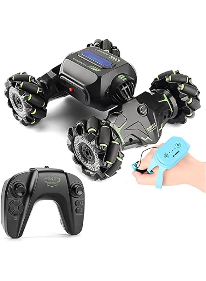 BWSJ Remote Control CarRC Stunt CarAmazing Toy with Gesture Remote Control24GHz 4WD 360°Rotation Whirligig Offroad Vehicle  for Kids Boys Birthday - Image 1