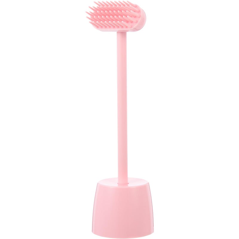 Pink Cat Grooming Brush Pet Cleaning Tool For Shedding And Scratching - Image 2