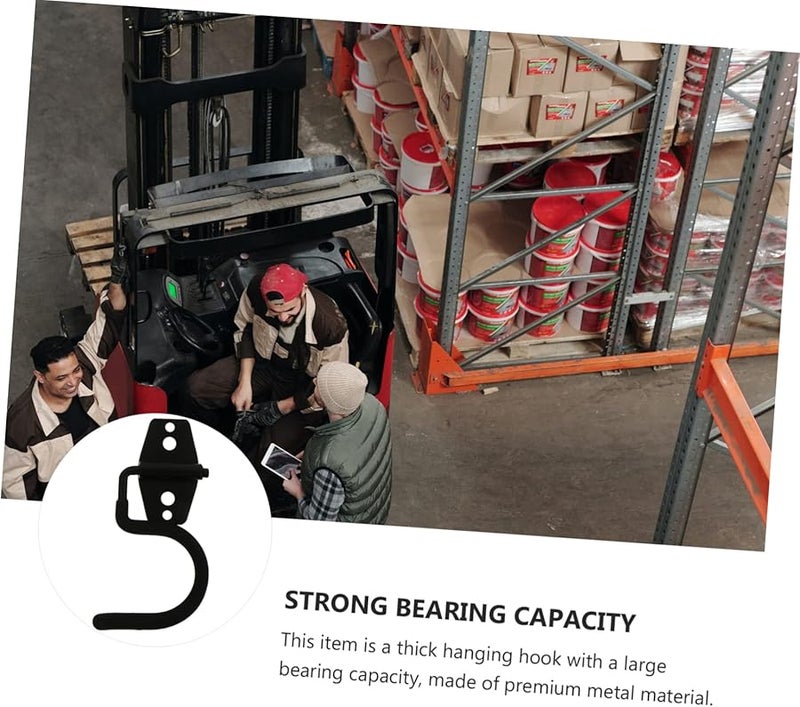 Heavy Duty Wall Mounted Broom Mop Holder Garden Tool Organizer Black - Image 5