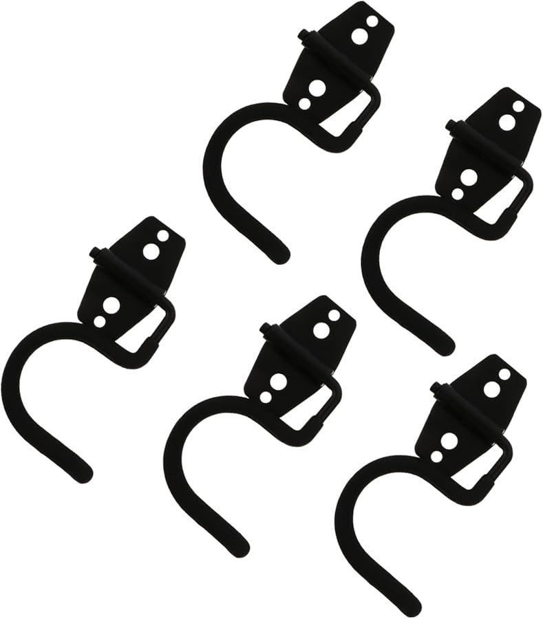 Heavy Duty Wall Mounted Broom Mop Holder Garden Tool Organizer Black - Image 2