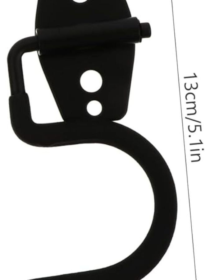 Heavy Duty Wall Mounted Broom Mop Holder Garden Tool Organizer Black - Image 3