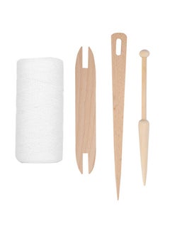 Zerodis Weaving Thread Cotton Thread Rug Yarn Loom Warp Thread With 3 Accessories Perfect For Weaving: Carpet Tapestry Rug Blanket Or Pattern Warping Thread For Any Loom  - Image 1