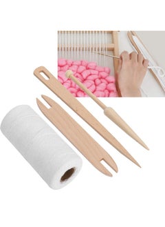 Zerodis Weaving Thread Cotton Thread Rug Yarn Loom Warp Thread With 3 Accessories Perfect For Weaving: Carpet Tapestry Rug Blanket Or Pattern Warping Thread For Any Loom  - Image 3