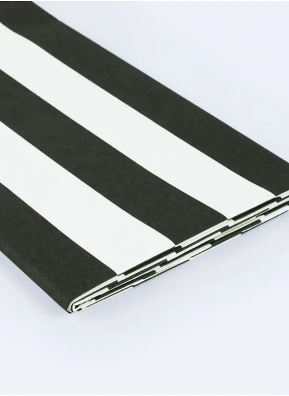 Meri Meri Black Striped Tablecloth