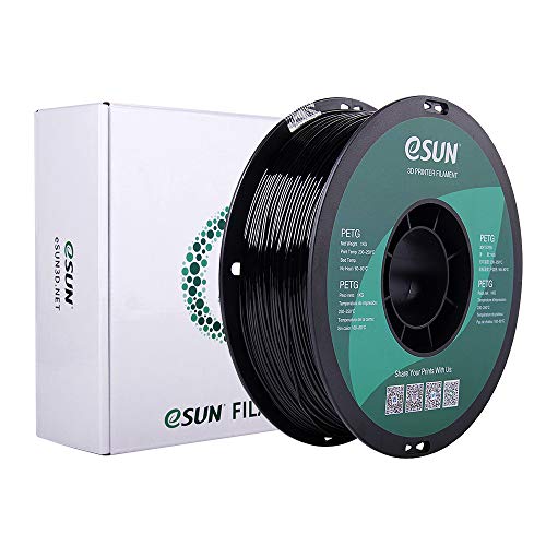 eSUN 3D 1.75mm PETG Black Filament 1kg (2.2lb), PETG 3D Printer Filament, Dimensional Accuracy +/- 0.03 mm, 1.75mm Solid Opaque Black - Image 5