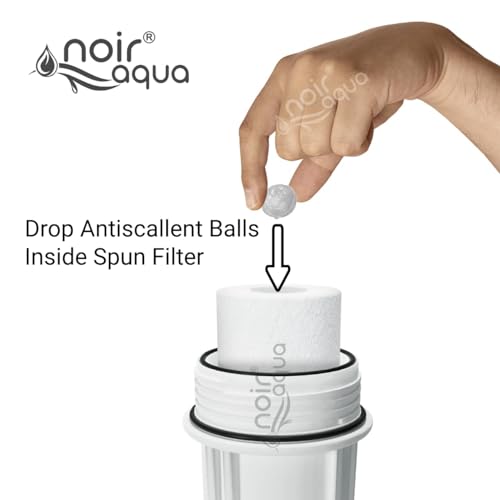Noir Aqua Pre Filter Set for All Types of RO Water Purifier with 2pcs PP Spun Filter, External Filter Set for Water Filter Purifier, 1/4" Pipe, Spanner, antiscalant Balls, Teflon Tape - Image 5
