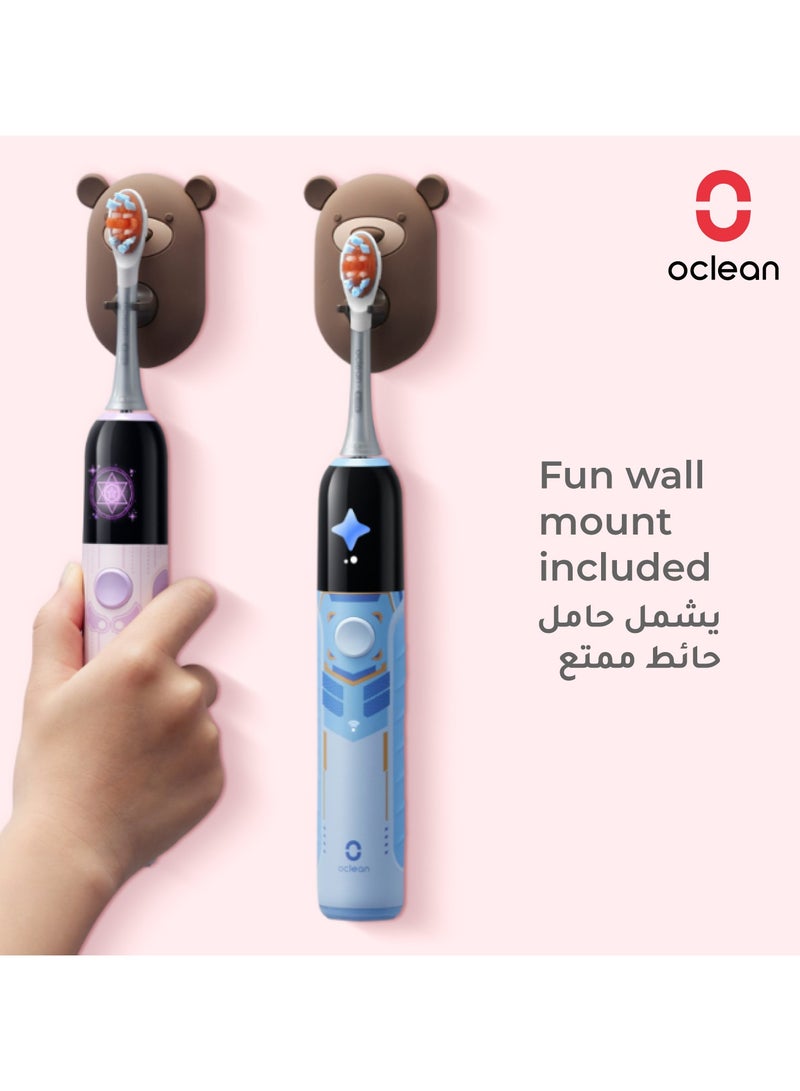 Oclean X Kids Pro Smart Sonic Electric Toothbrush — Pink — Interactive Coaching – Gentle Gum Care – Long Battery - Image 4