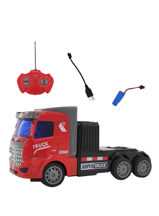 Rc Car Toy - 118 Scale High-speed Off-road Vehicle Light Sound Effects 2.4ghz Radio Control 4wd Drive Durable Plastic Body-Color:Red Short Front-Proportion:E-Commerce  - Image 1