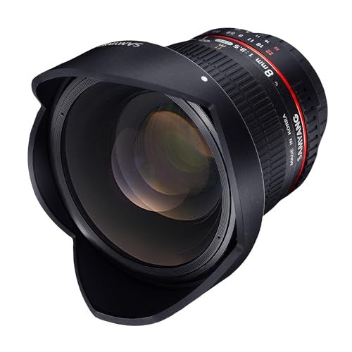 Samyang MF 8MM F3.5 HD Lens for Nikon AE, Black - Image 1