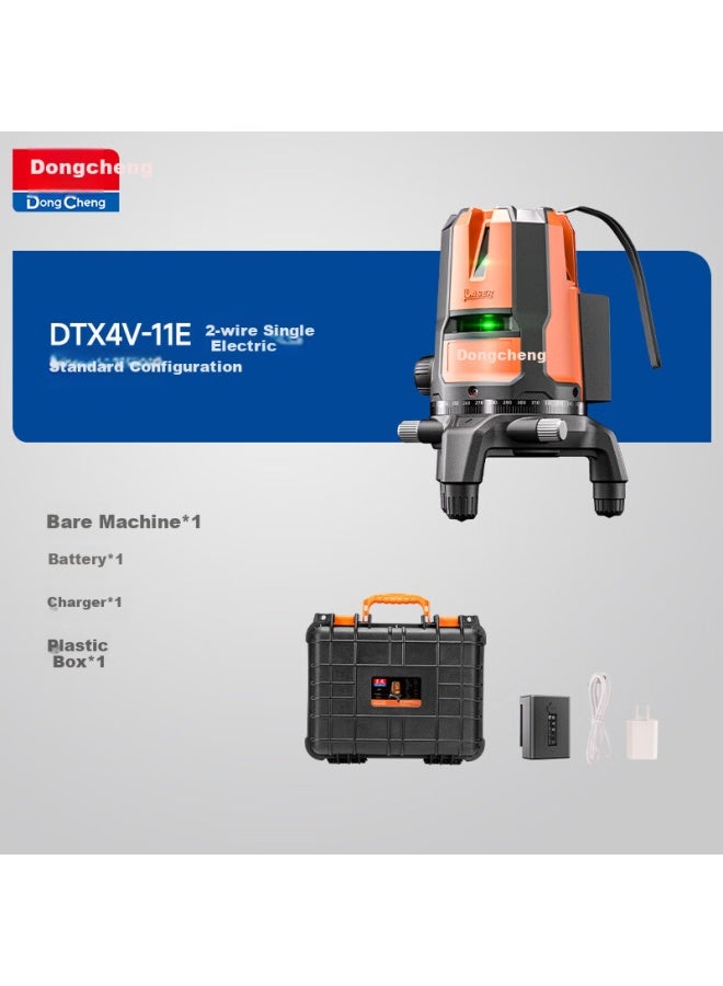DONG Cheng Dongcheng Dual Beam Horizontal Green Light High Precision Strong Light Infrared Laser Level Dtx4v-11e - Image 3