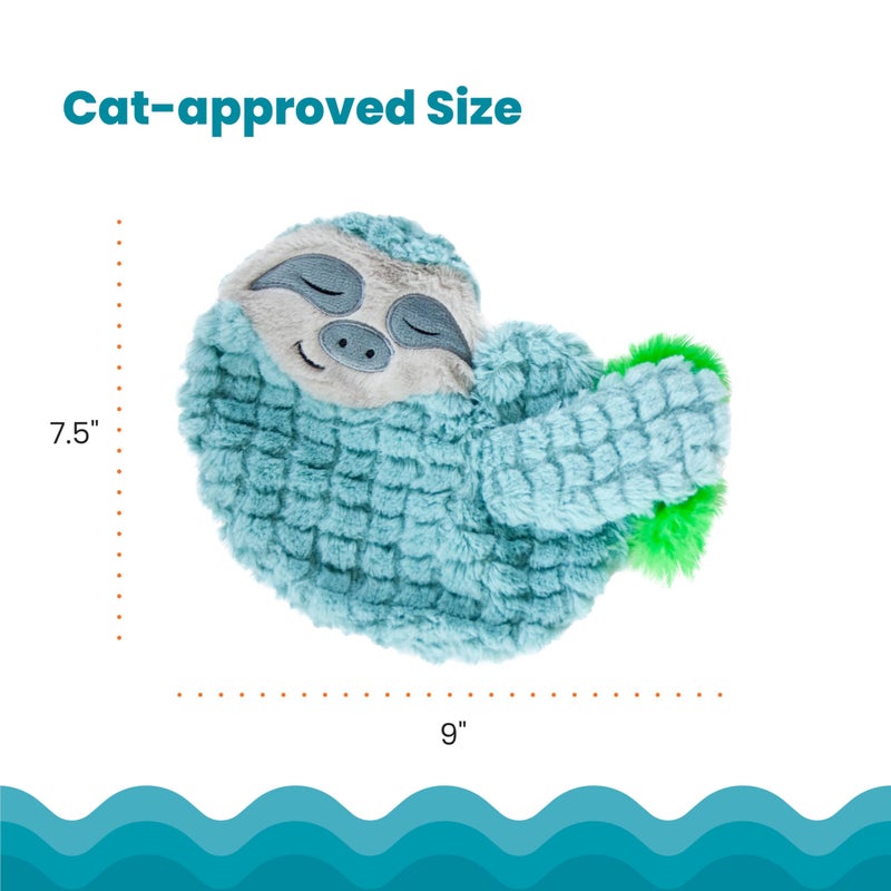Catstages Purr Pillow Snoozin' Sloth Soothing Plush Cat Toy - Image 5