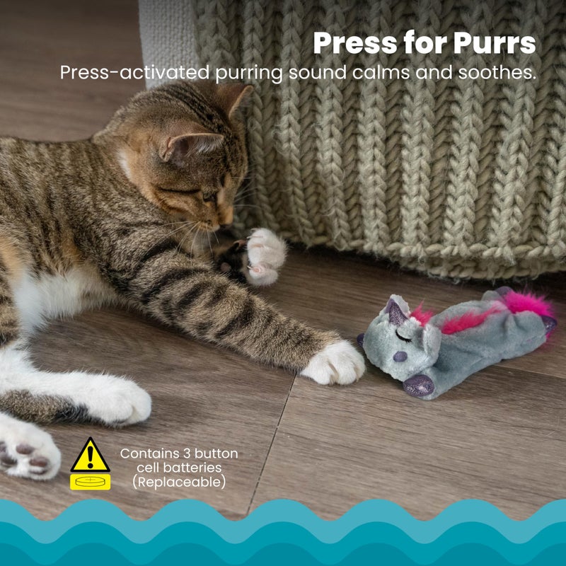Catstages Purr Pillow Snoozin' Sloth Soothing Plush Cat Toy - Image 3