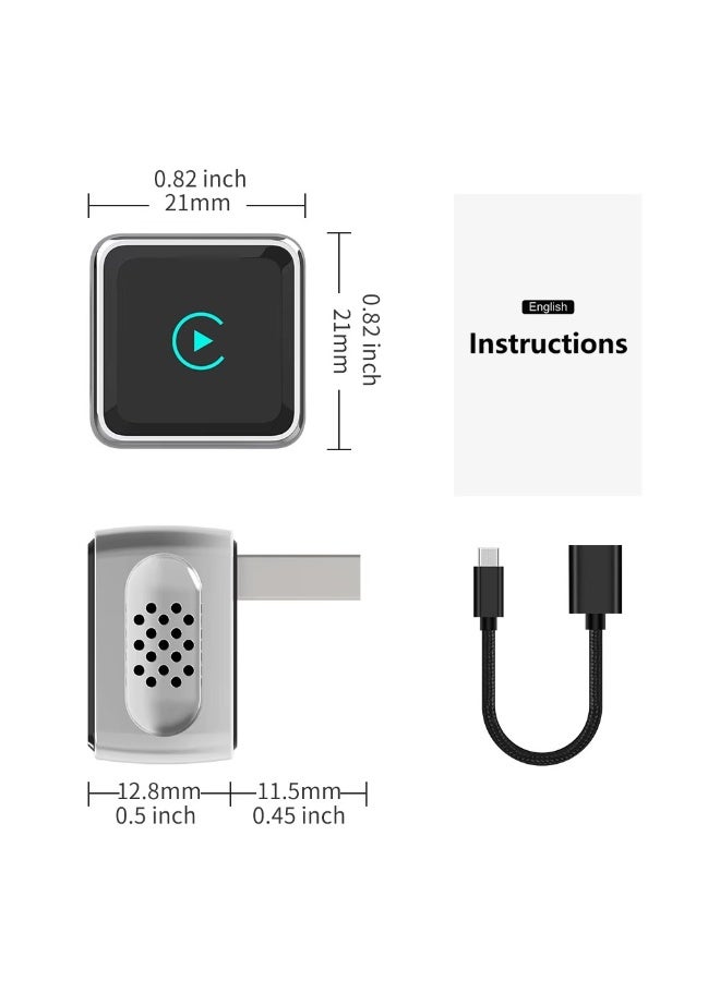 K6 Ultra 2-in-1 Wireless Adapter for CarPlay and Android is a wired to wireless converter that's easy to plug and play, reconnectable, compact, lag-free, and comes with both USB and Type-C cables for iPhones and Android devices. - Image 2