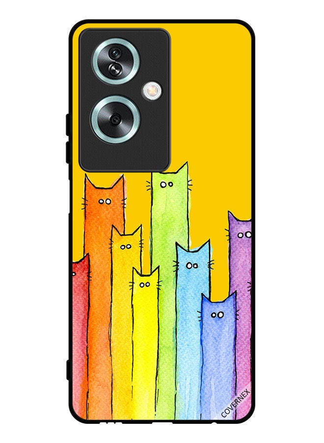 Covernex Protective Case Cover For Oppo A2 Cat Puppet Art - Image 1