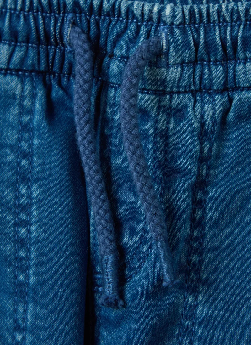 Ovs Denim joggers with drawstring