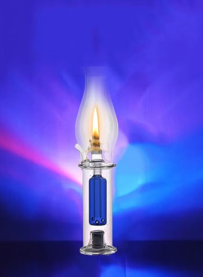 Glass Home Decorative Heat Resistant Oil Lamp Vase - Image 1