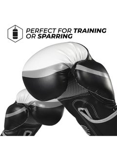 Sanabul  Essential Gel Boxing Gloves | Pro-Tested Kickboxing Gloves for Men and Women | Ideal for Boxing, MMA, Muay Thai, and Heavy Bag Training Black/Metallic Silver  - Image 3