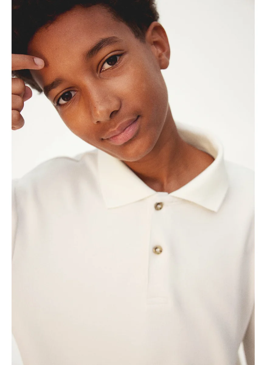 H&M Waffled Polo Shirt