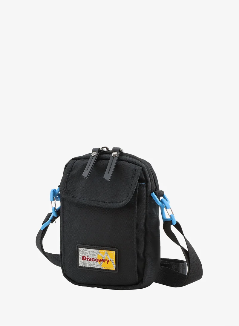 Discovery Discovery ICON Utility Bag Black, Zipper Compartment Casual Shoulder Bag For Men And Women Removable Shoulder Strap Secure RFID Pocket