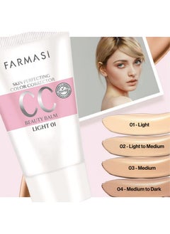 FARMASI Cc Color Control Cream Natural And Flawless Finish Enriched Formula With Multimineral & Spf 25+ All Day Hold All Skin Types 1.7 Fl. Oz / 50 Ml (Light)…  - Image 5