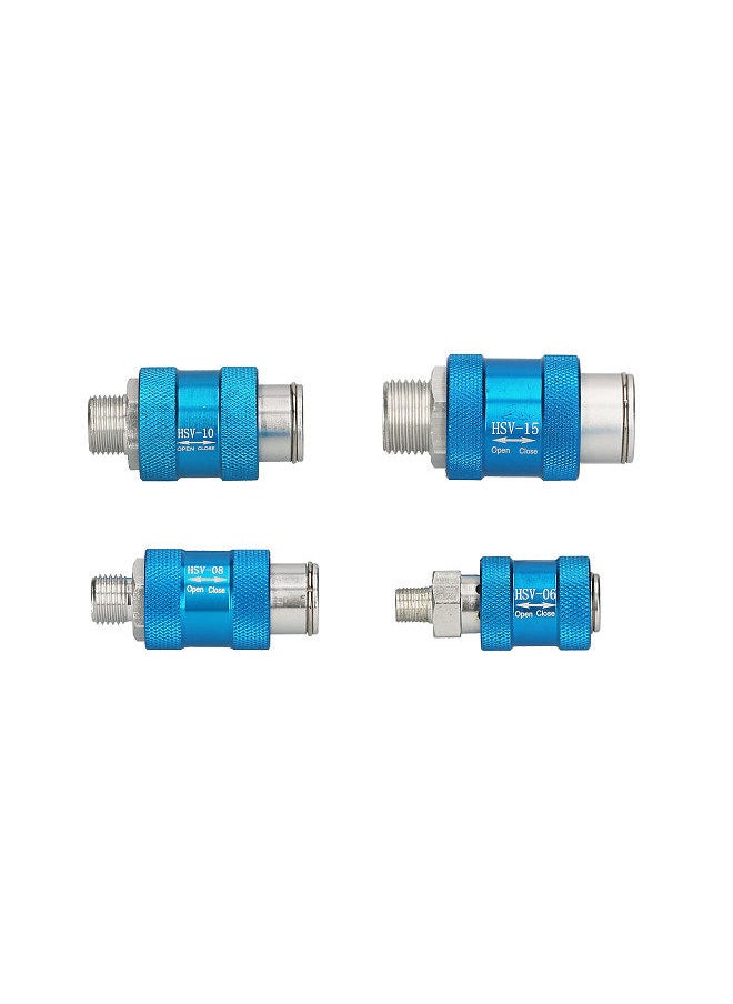 Generic - 1/4-inch Hand Slide Valve Pneumatic Flow Control Valve Manual Aluminum Alloy Valve - Image 1