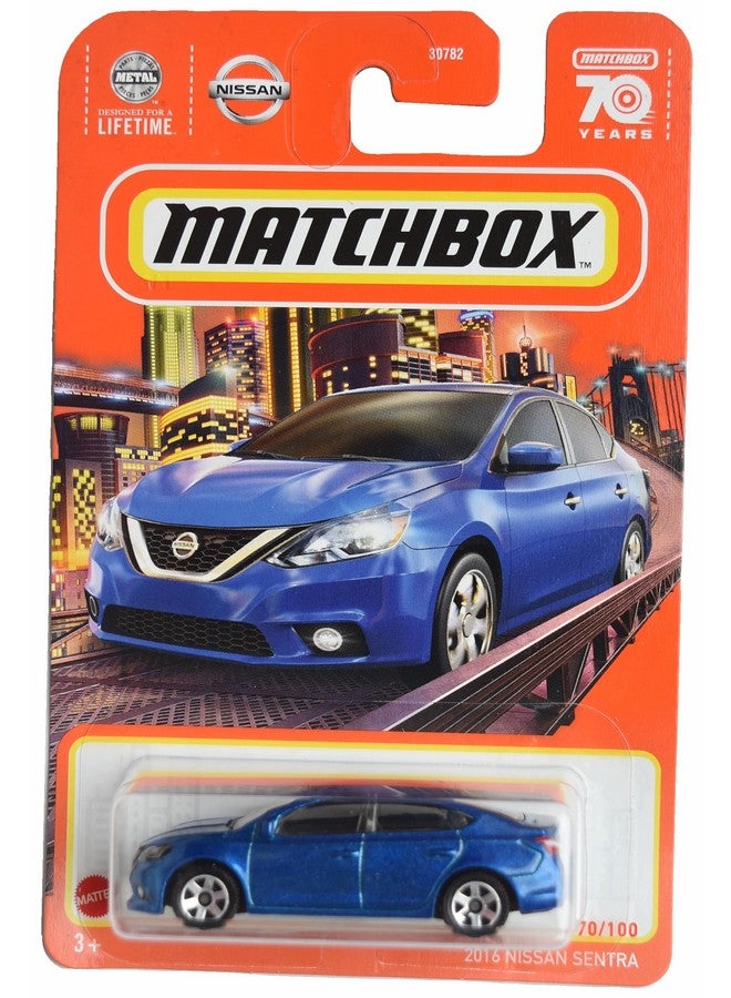 MATCHBOX Matchbox 2016 Nissan Sentra, Blue 70/100 