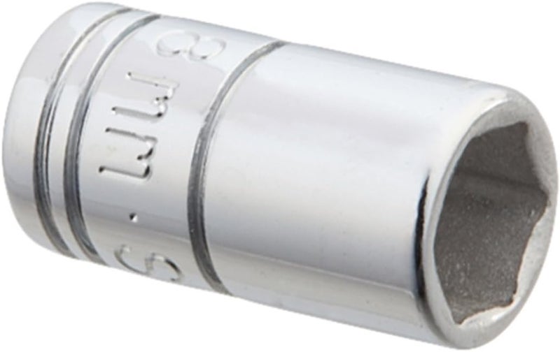 SK Tools USA 1/4-inch Drive - 8mm - Standard 6-Point Chrome Socket - 40707 - Image 1