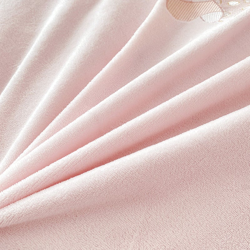 Nantong Home Textile Children'S Milk Velvet Four-Piece Set 2023 New Coral Velvet Quilt Cover Fleece-Lined Sheets Bed - Image 5