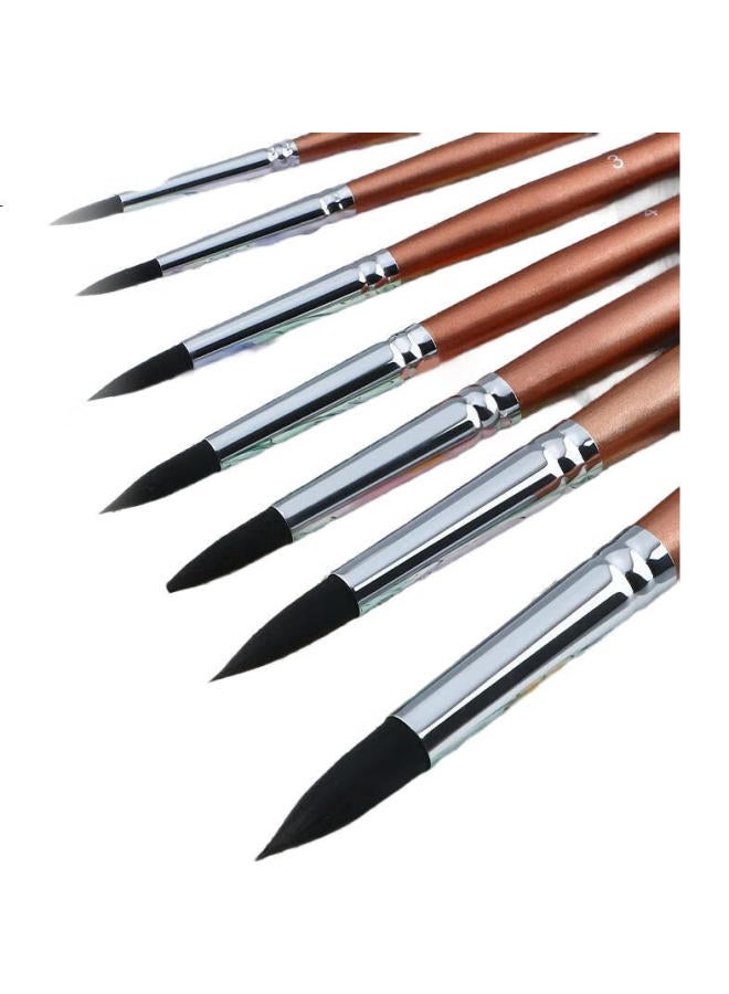 Transon Watercolor Brush Set, Art Drawing Outlining And Edging Brushes, Mixed Animal Hair Watercolor Specialized Brushes, Face Brush, 8-Piece Art Sketching Set - Image 1