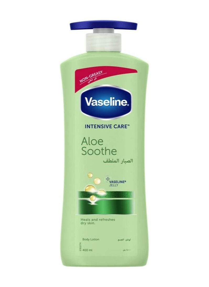 Vaseline - Aloe vera soothing body lotion green 400ml - Image 1