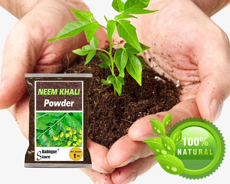 Babique Neem Cake Powder Organic Fertilizer and Pest Repellent for Plants & Home Gardening (1 Kg) - Image 2
