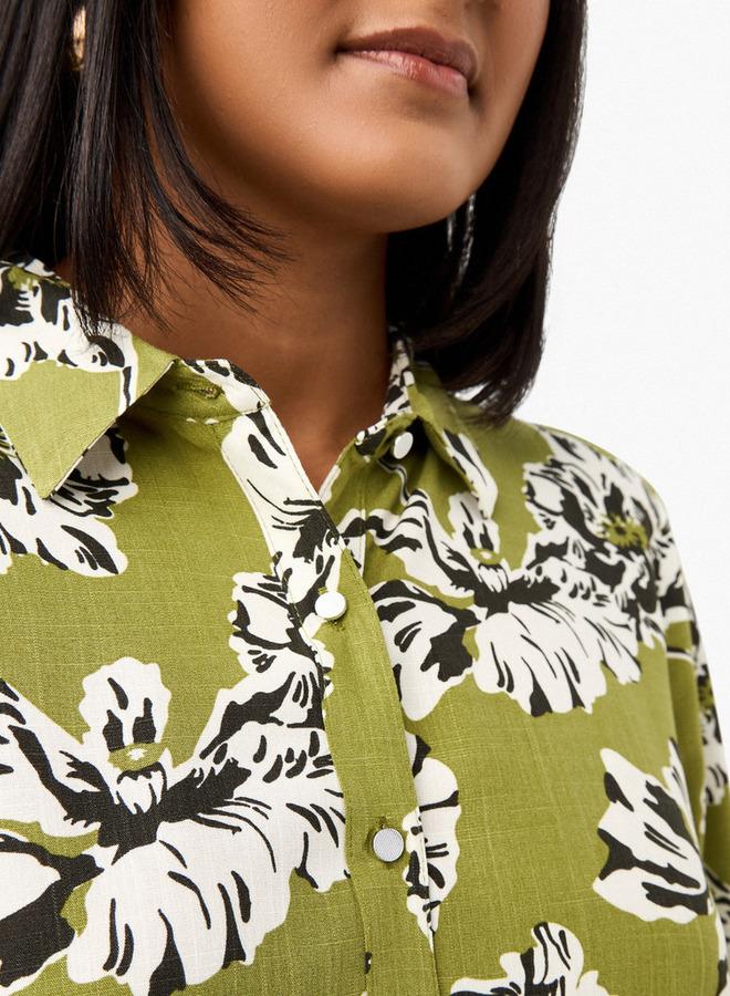  أولا بوبكن قميص بطبعات زهور مقاس كبير من أولا بوبكن - Image 4