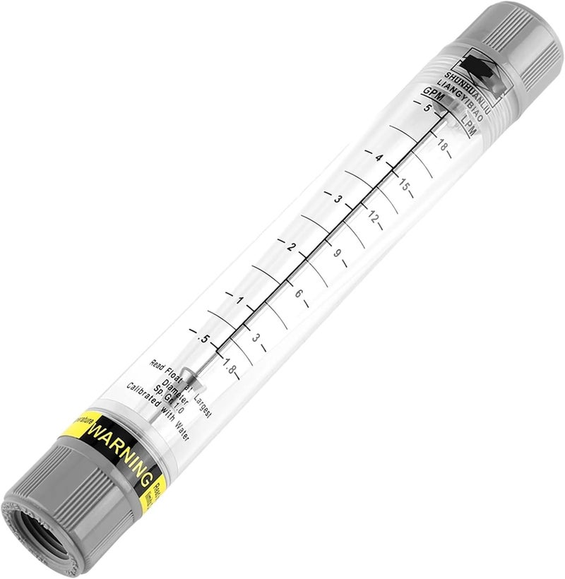 1.8-18 LPM Tube Type Flow Meter for Gas Liquid Pipeline Flowmeter 0.5-5 GPM Water Flow Meter - Image 1