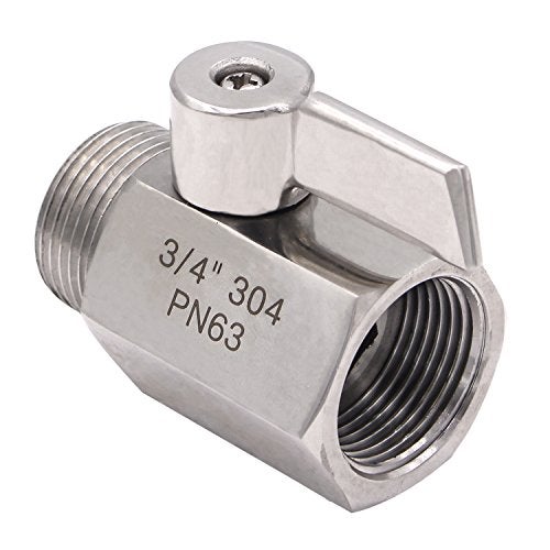 DERNORD NPT Ball Valve 3/4" NPT Famale x Male Thread with Stainless Steel 304 Handle(Pack of 2) - Image 5