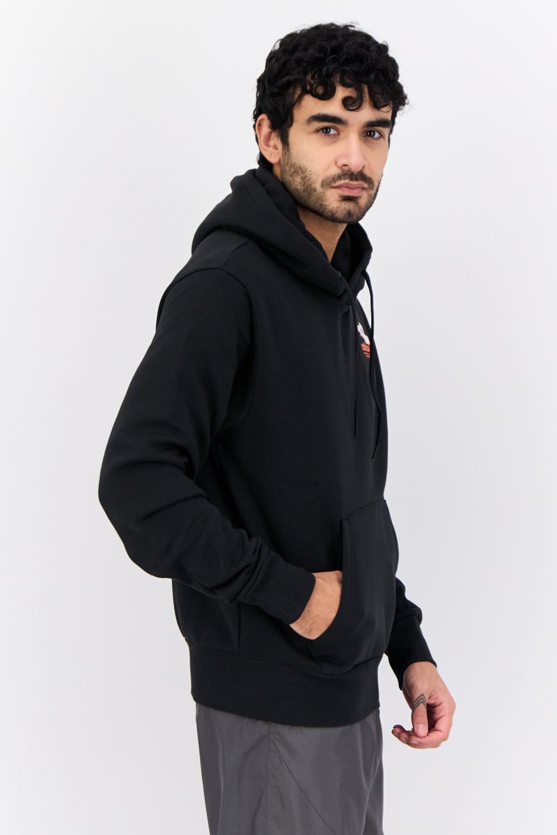 adidas Originals Men Sportswear Fit Long Sleeve Outdoor Sweatshirt, Black  - Image 4