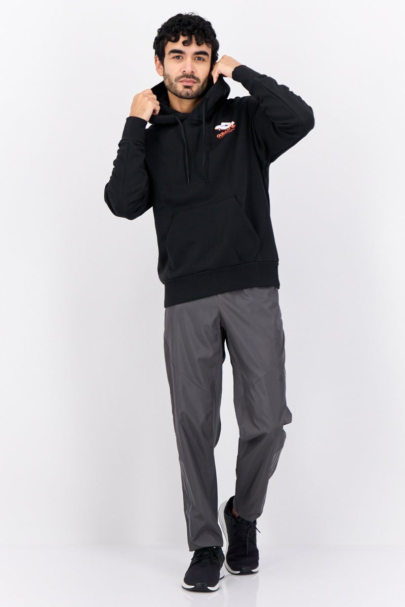 adidas Originals Men Sportswear Fit Long Sleeve Outdoor Sweatshirt, Black  - Image 2